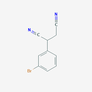 molecular formula C10H7BrN2 B7845154 2-(3-Bromophenyl)butanedinitrile 