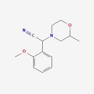 molecular formula C14H18N2O2 B7845163 2-(2-Methoxyphenyl)-2-(2-methylmorpholin-4-yl)acetonitrile 