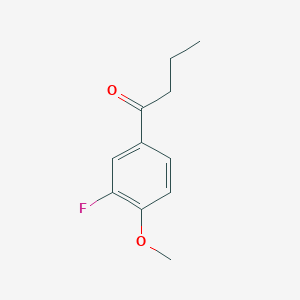 molecular formula C11H13FO2 B7845233 3'-Fluoro-4'-methoxybutyrophenone 