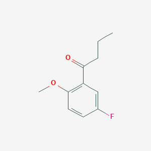 molecular formula C11H13FO2 B7845240 3'-Fluoro-6'-methoxybutyrophenone 