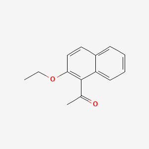 molecular formula C14H14O2 B7845276 1-(2-乙氧基萘-1-基)乙酮 