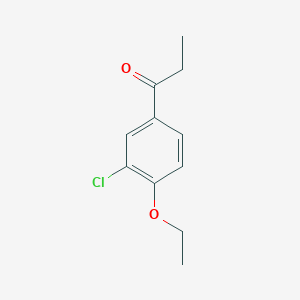 molecular formula C11H13ClO2 B7845299 1-(3-Chloro-4-ethoxyphenyl)propan-1-one 