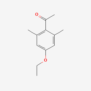 molecular formula C12H16O2 B7845309 1-(4-Ethoxy-2,6-dimethylphenyl)ethanone 