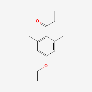 molecular formula C13H18O2 B7845312 2',6'-Dimethyl-4'-ethoxypropiophenone 
