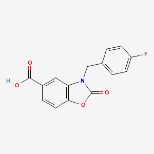 3-(4-Fluorobenzyl)-2-oxo-2,3-dihydro-1,3-benzoxazole-5-carboxylic acid