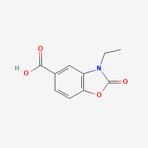 molecular formula C10H9NO4 B7845379 3-Ethyl-2-oxo-1,3-benzoxazole-5-carboxylic acid 
