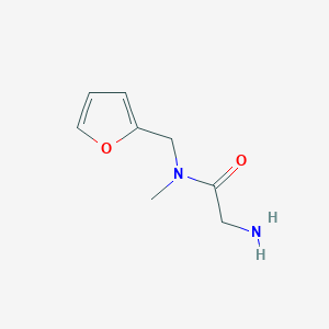 molecular formula C8H12N2O2 B7845400 2-Amino-N-furan-2-ylmethyl-N-methyl-acetamide 