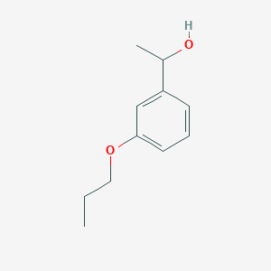 molecular formula C11H16O2 B7845440 1-(3-Propoxyphenyl)ethanol 