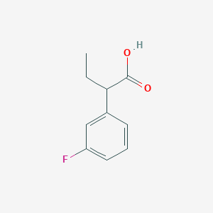 molecular formula C10H11FO2 B7845462 2-(3-Fluorophenyl)butanoic acid 