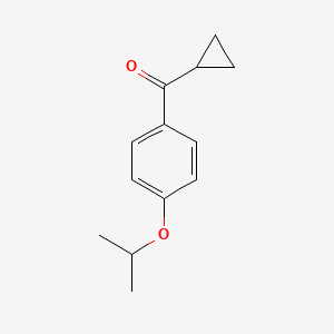 molecular formula C13H16O2 B7845599 Cyclopropyl(4-isopropoxyphenyl)methanone 