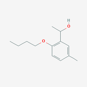 molecular formula C13H20O2 B7845622 1-(2-Butoxy-5-methylphenyl)ethanol 