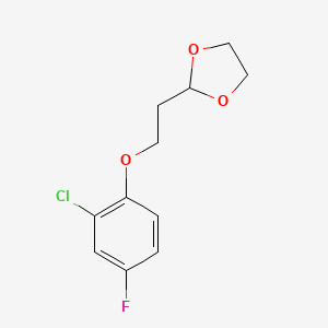 2-(2-(2-Chloro-4-fluorophenoxy)ethyl)-1,3-dioxolane
