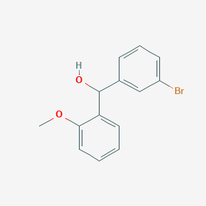 molecular formula C14H13BrO2 B7845756 (3-Bromophenyl)(2-methoxyphenyl)methanol 