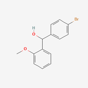 molecular formula C14H13BrO2 B7845759 (4-Bromophenyl)(2-methoxyphenyl)methanol 