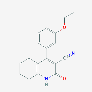 4-(3-Ethoxyphenyl)-2-oxo-1,2,5,6,7,8-hexahydroquinoline-3-carbonitrile