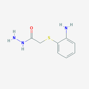 molecular formula C8H11N3OS B7845836 2-(2-Aminophenylthio)acetohydrazide 