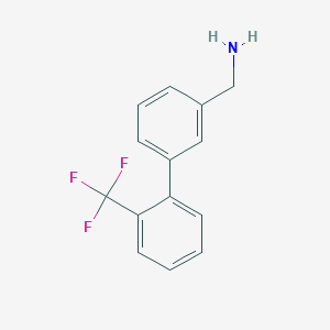 molecular formula C14H12F3N B7845848 2'-(Trifluoromethyl)-biphenyl-3-methanamine 