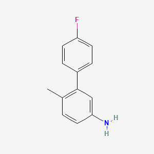 molecular formula C13H12FN B7845893 3-(4-Fluorophenyl)-4-methylaniline 
