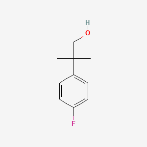 molecular formula C10H13FO B7845976 2-(4-Fluorophenyl)-2-methylpropan-1-ol 