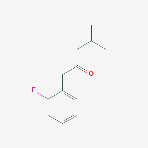molecular formula C12H15FO B7846017 1-(2-Fluorophenyl)-4-methylpentan-2-one 
