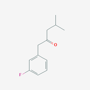 molecular formula C12H15FO B7846022 1-(3-Fluorophenyl)-4-methyl-pentan-2-one 