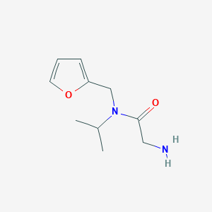 molecular formula C10H16N2O2 B7846034 2-Amino-N-furan-2-ylmethyl-N-isopropyl-acetamide 