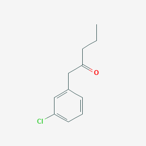molecular formula C11H13ClO B7846040 1-(3-Chlorophenyl)pentan-2-one 