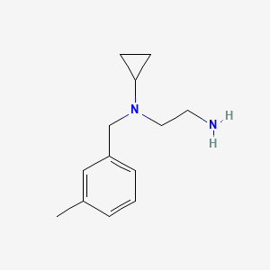 molecular formula C13H20N2 B7846064 N1-Cyclopropyl-N1-(3-methylbenzyl)ethane-1,2-diamine 