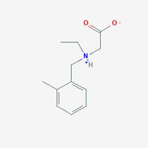 molecular formula C12H17NO2 B7846081 2-[Ethyl-[(2-methylphenyl)methyl]azaniumyl]acetate 