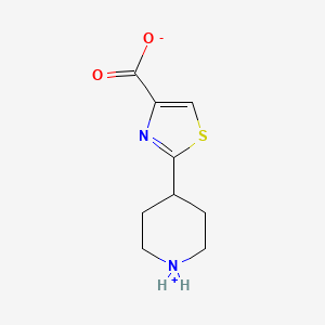 molecular formula C9H12N2O2S B7846090 2-Piperidin-1-ium-4-yl-1,3-thiazole-4-carboxylate 