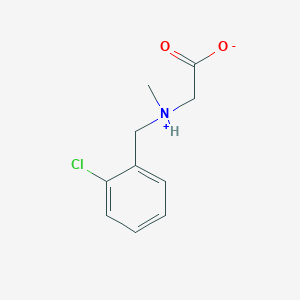 molecular formula C10H12ClNO2 B7846092 2-[(2-Chlorophenyl)methyl-methylazaniumyl]acetate 