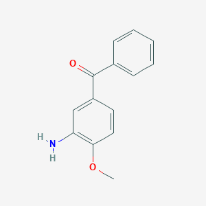 molecular formula C14H13NO2 B7846104 (3-Amino-4-methoxyphenyl)(phenyl)methanone 