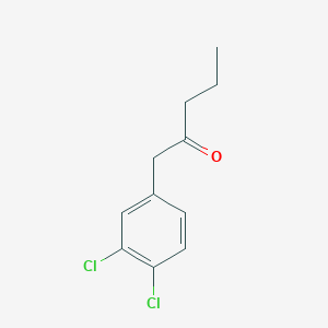 molecular formula C11H12Cl2O B7846105 1-(3,4-Dichlorophenyl)pentan-2-one 