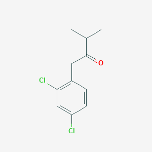 molecular formula C11H12Cl2O B7846109 1-(2,4-Dichlorophenyl)-3-methylbutan-2-one 