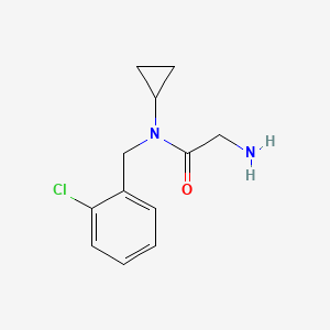 molecular formula C12H15ClN2O B7846130 2-Amino-N-(2-chloro-benzyl)-N-cyclopropyl-acetamide 