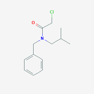 molecular formula C13H18ClNO B7846132 N-benzyl-2-chloro-N-(2-methylpropyl)acetamide 