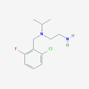 molecular formula C12H18ClFN2 B7846141 N1-(2-Chloro-6-fluorobenzyl)-N1-isopropylethane-1,2-diamine 