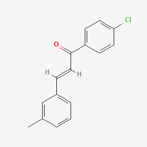 molecular formula C16H13ClO B7846168 1-(4-Chlorophenyl)-3-(3-methylphenyl)prop-2-en-1-one 