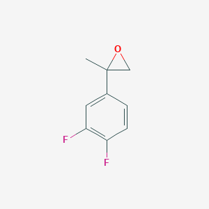 molecular formula C9H8F2O B7846238 2-(3,4-Difluorophenyl)-2-methyloxirane 