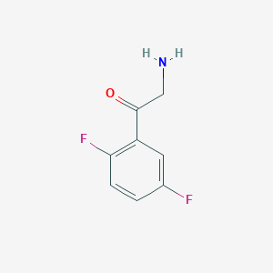 molecular formula C8H7F2NO B7846243 2-Amino-1-(2,5-difluorophenyl)ethanone 
