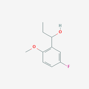 molecular formula C10H13FO2 B7846256 1-(3-Fluoro-6-methoxyphenyl)-1-propanol 