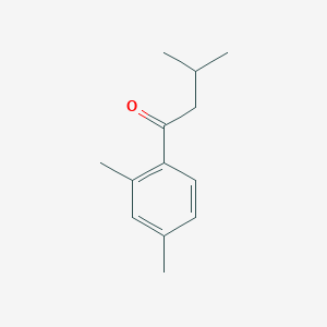 molecular formula C13H18O B7846268 2',3,4'-Trimethylbutyrophenone 