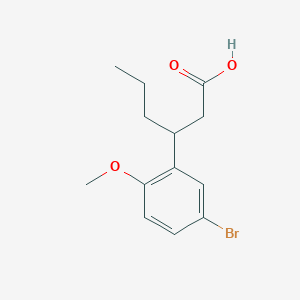 3-(5-Bromo-2-methoxyphenyl)hexanoicacid