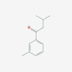 molecular formula C12H16O B7846327 3-Methyl-1-m-tolyl-butan-1-one 