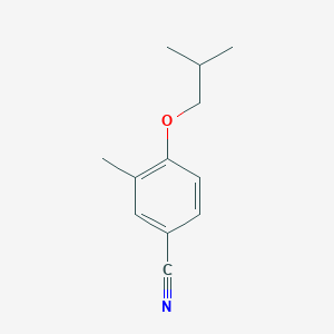 molecular formula C12H15NO B7846356 4-Isobutoxy-3-methylbenzonitrile 