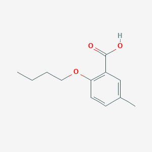 molecular formula C12H16O3 B7846367 2-Butoxy-5-methylbenzoic acid 