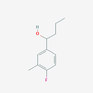 molecular formula C11H15FO B7846431 1-(4-Fluoro-3-methylphenyl)butan-1-ol 
