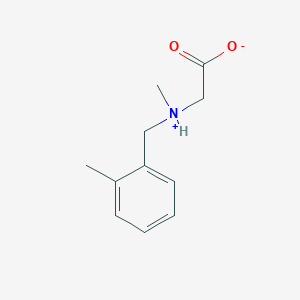 molecular formula C11H15NO2 B7846456 2-[Methyl-[(2-methylphenyl)methyl]azaniumyl]acetate 