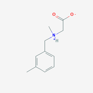 molecular formula C11H15NO2 B7846464 2-[Methyl-[(3-methylphenyl)methyl]azaniumyl]acetate 