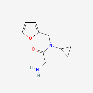 molecular formula C10H14N2O2 B7846470 2-Amino-N-cyclopropyl-N-furan-2-ylmethyl-acetamide 